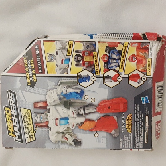 Transformers Hero Mashers JETFIRE SEALED w *BOX DAMAGE* - Picture 6 of 10